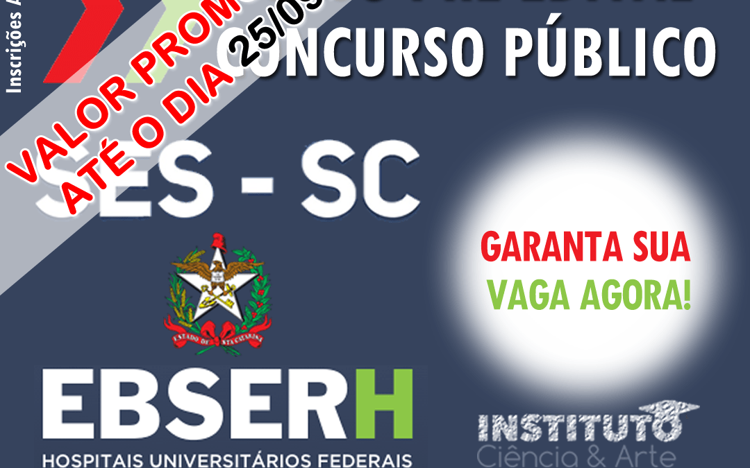 CURSO PRÉ EDITAL PARA CONCURSO PUBLICO SES / EBSERH